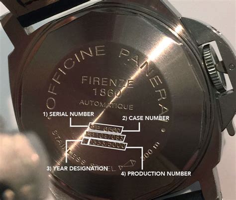 panerai watch numbers